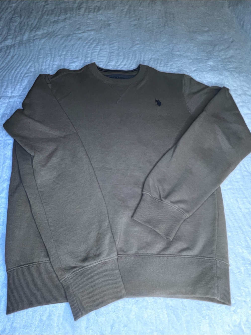 U.S. Polo Assn. Olive Crewneck Sweatshirt